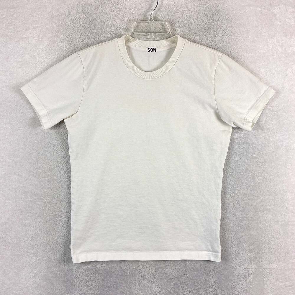 Son Of A Tailor Tshirt Mens M White Organic Cotton Classic Preppy Streetwear